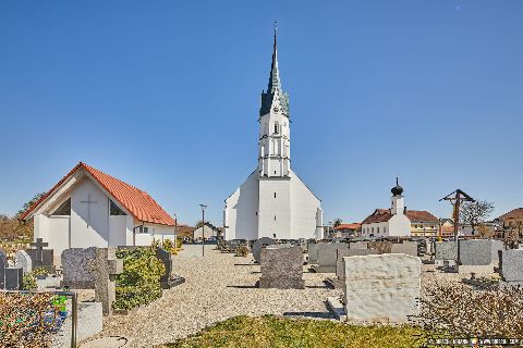 Gemeinde Unterdietfurt Landkreis Rottal-Inn Kirche (Dirschl Johann) Deutschland PAN